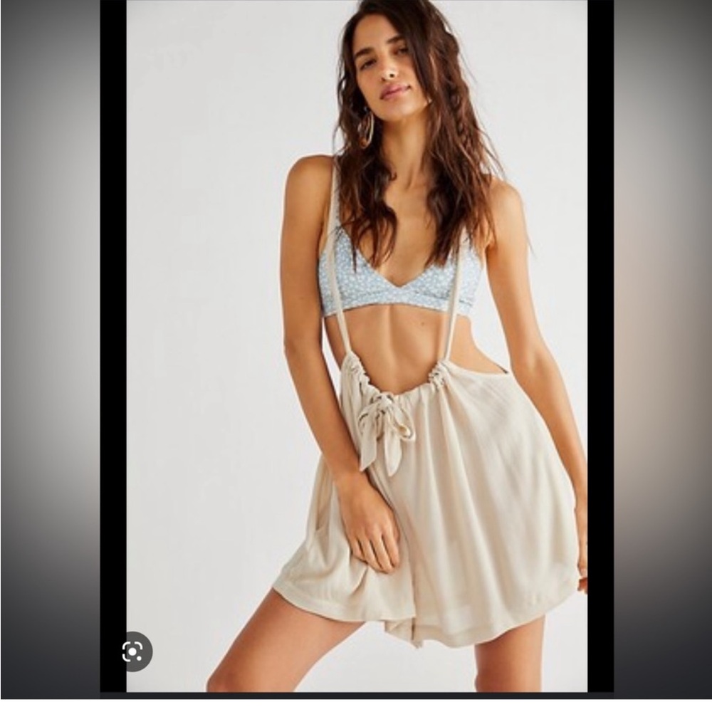 Free People Chase the Sun Shortall Romper size Large